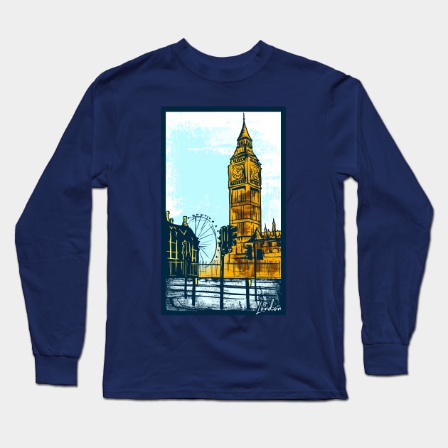 Big ben Long Sleeve T-Shirt by ReignGFX